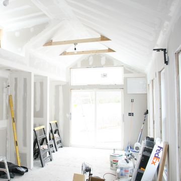 Installation von Gipskartonplatten